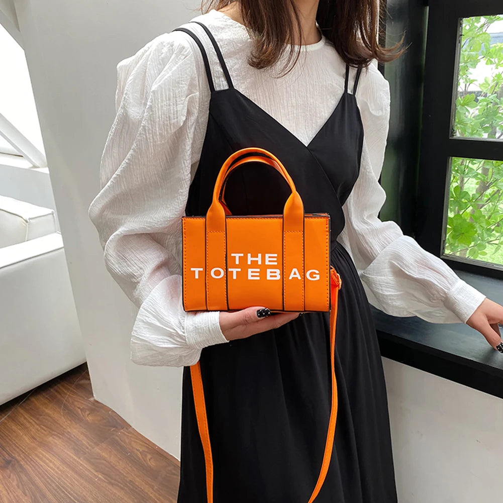 The Small Leather Tote Bag For Women Trendy PU