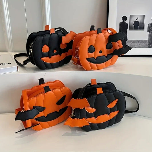 En chanting Halloween Pumpkin  Bag  Devilish Style