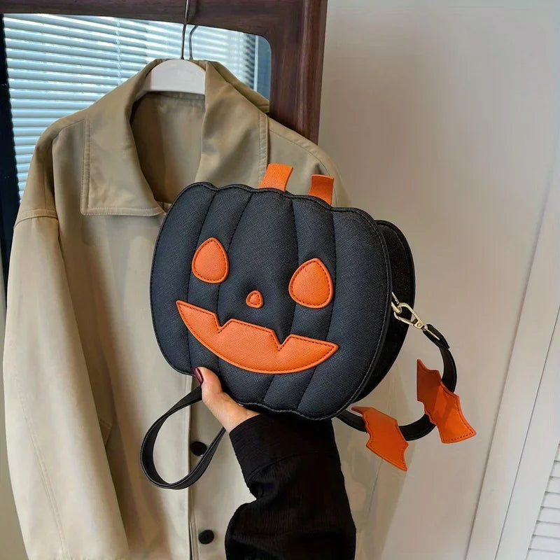 En chanting Halloween Pumpkin  Bag  Devilish Style