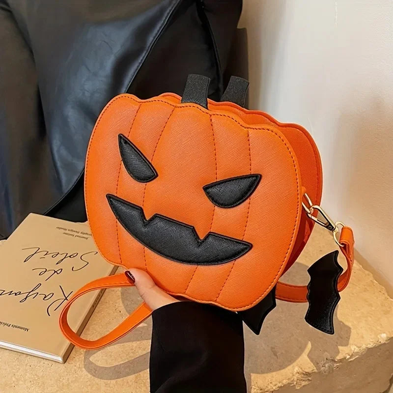 En chanting Halloween Pumpkin  Bag  Devilish Style