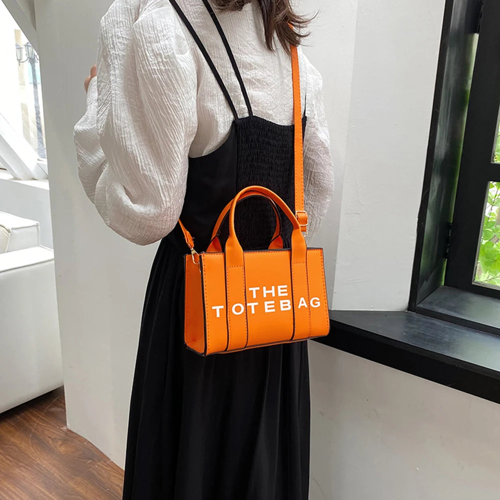 The Small Leather Tote Bag For Women Trendy PU